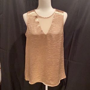 Gold slinky top